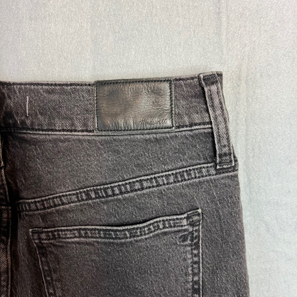 Madewell The Perfect Vintage Jean Sz 27 High Rise Straight Leg Ankle Faded Black - Picture 10 of 10